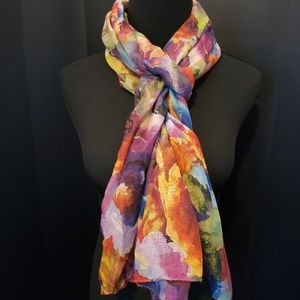 Bright Floral Scarf